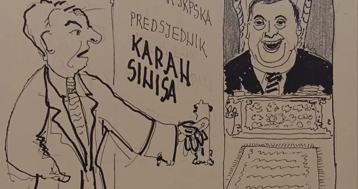 Sini&scaron;a Karan i Milorad Dodik, dva lika iz Palate predsjednika RS-a/Mahmud Latifić/
