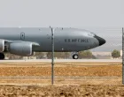 FILE PHOTO: A U.S. Airforce Boeing KC-135 Stratotanker taxies at the Moron Air Base in Moron de la Frontera, southern Spain, August 27, 2021. REUTERS/Marcelo del Pozo/File Photo/Marcelo Del Pozo