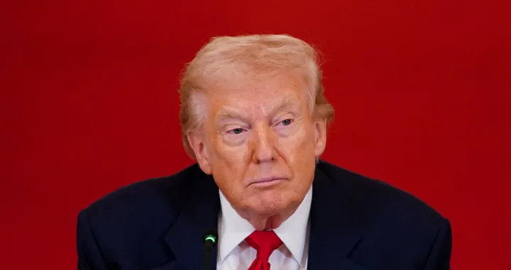 U.S. President Donald Trump attends a round table on collegiate sports in the White House in Washington, D.C., March 6, 2026. REUTERS/Nathan Howard/Nathan Howard