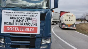 Konzorcijum Logistika BiH, prevoznici, kamiondžije, blokada, blokade, granični prelazi, granični terminali/Anadolija