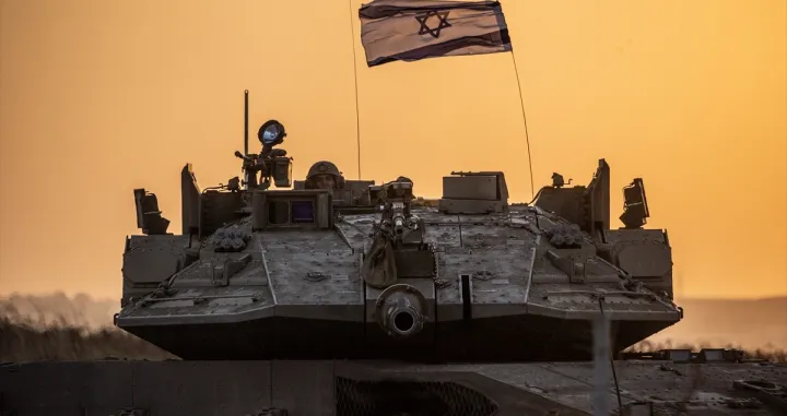 Izraelska vojska u blizini granice sa Gazom, Pojas Gaze, Gaza, Palestina/Anadolija