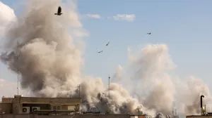 Smoke rises following an explosion, after Israel and the U.S. launched strikes on Iran, in Tehran, Iran, March 1, 2026. Majid Asgaripour/WANA (West Asia News Agency) via REUTERS ATTENTION EDITORS - THIS PICTURE WAS PROVIDED BY A THIRD PARTY/Majid Asgaripour