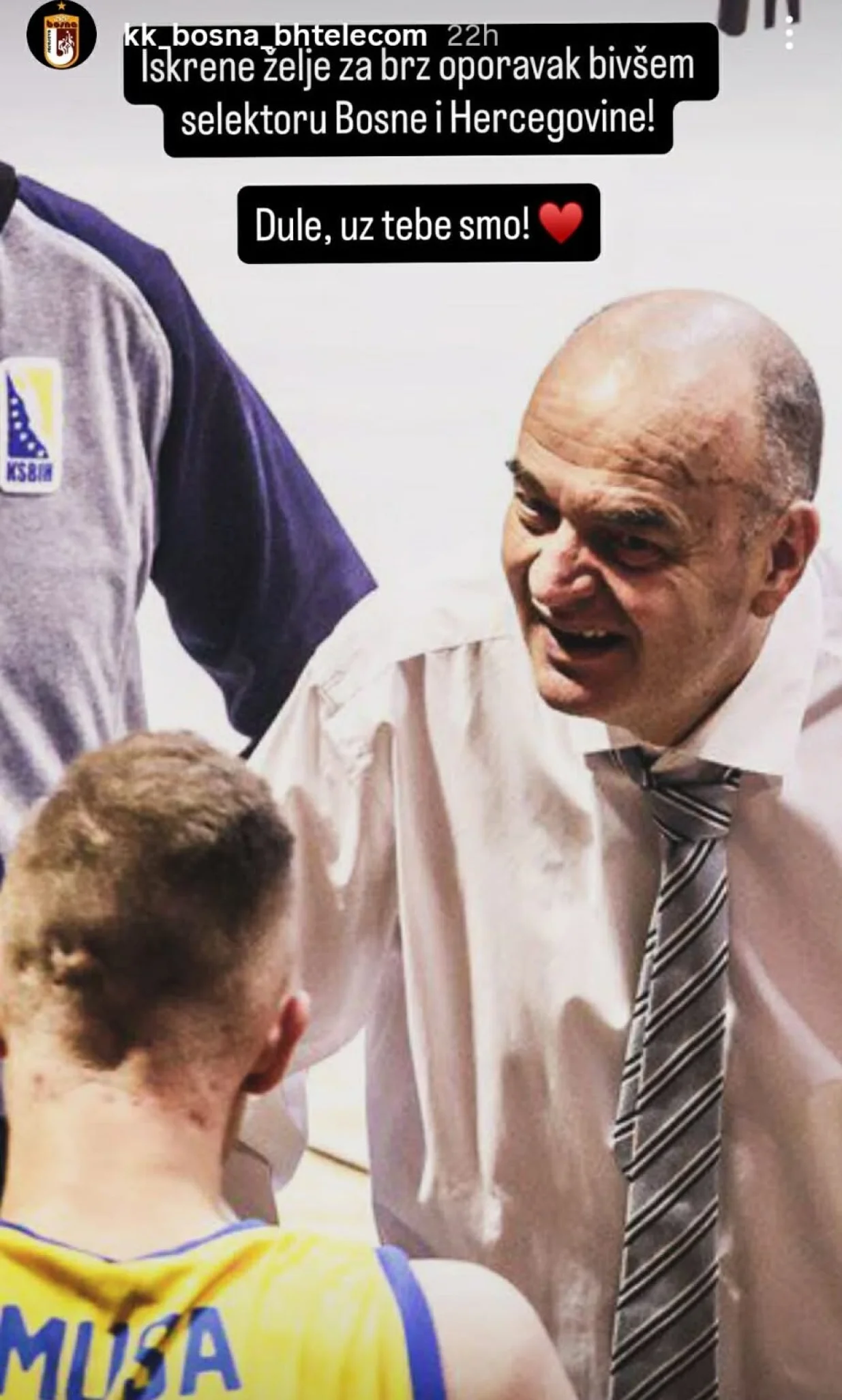 Objava KK Bosna/Foto: 