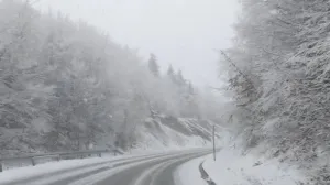 Snijeg pao kod Teslića/BHMETEO.ba/Facebook//