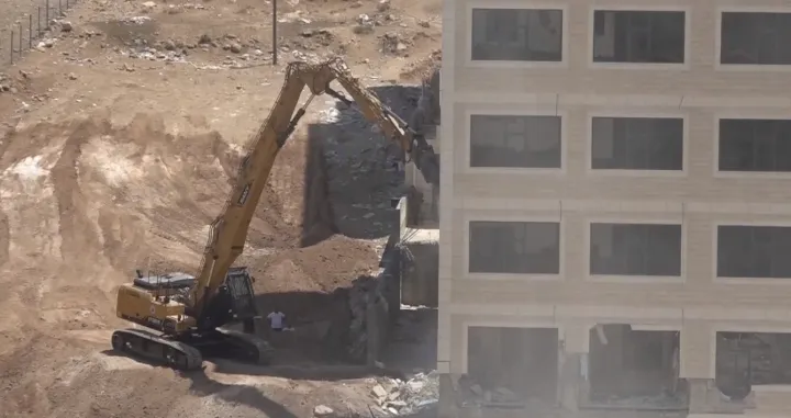 Izrael sru&scaron;io jo&scaron; dvije palestinske zgrade na okupiranoj Zapadnoj obali/Screenshot/Anadolija 