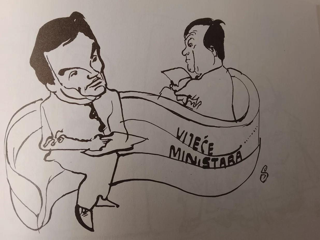 Karikatura Bože Stefanovića/