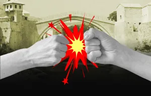 Vizual za kolumnu, Mostar, fa&scaron;izam, sukobi/Benjamin Krnić