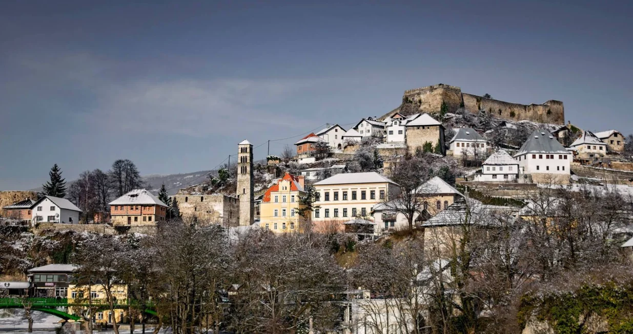 Jajce, pogled na stari dio grada/