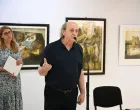 Irfan Hozo na otvaranju izložbe/