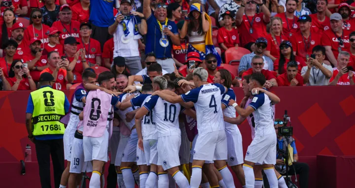 TORONTO, KANADA - 12. JUNI:Utakmica Grupe B grupne faze Svjetskog prvenstva u fudbalu 2026. izmeД'u Kanade i Bosne i Hercegovine na stadionu Toronto (BMO Field) u Torontu, Ontario, Kanada, 12. juna 2026. (Mert Alper DervД&plusmn;Еџ - Anadolu Agency)/