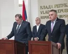 Milorad Dodik i Savo Minić, press konferencija/Prtsc
