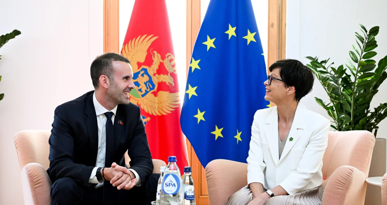 Premijer Crne Gore Milojko Spajić i evropska komesarka za pro&scaron;irenje Marta Kos/Frederic Sierakowski/eu