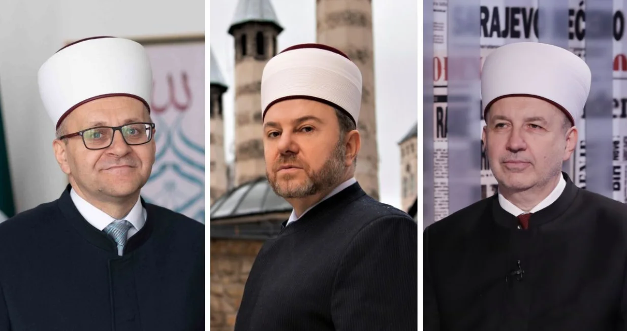 Salem ef. Dedović, Mensur ef. Malkić i Nedžad ef. Grabus//
