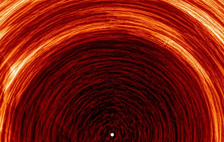 Prva snimka Sunčevog pola otkrila neočekivana kretanja magnetnog poljaESA & NASA/Solar Orbiter/EUI-Team/