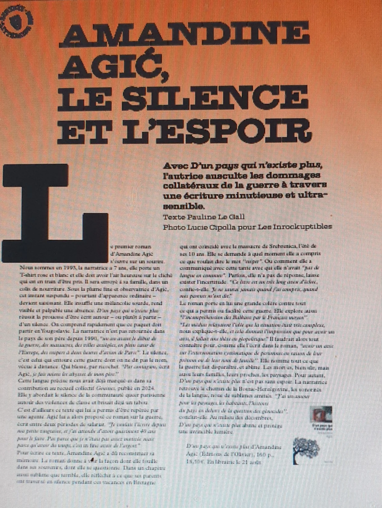 Humanite o Amandine Agic/