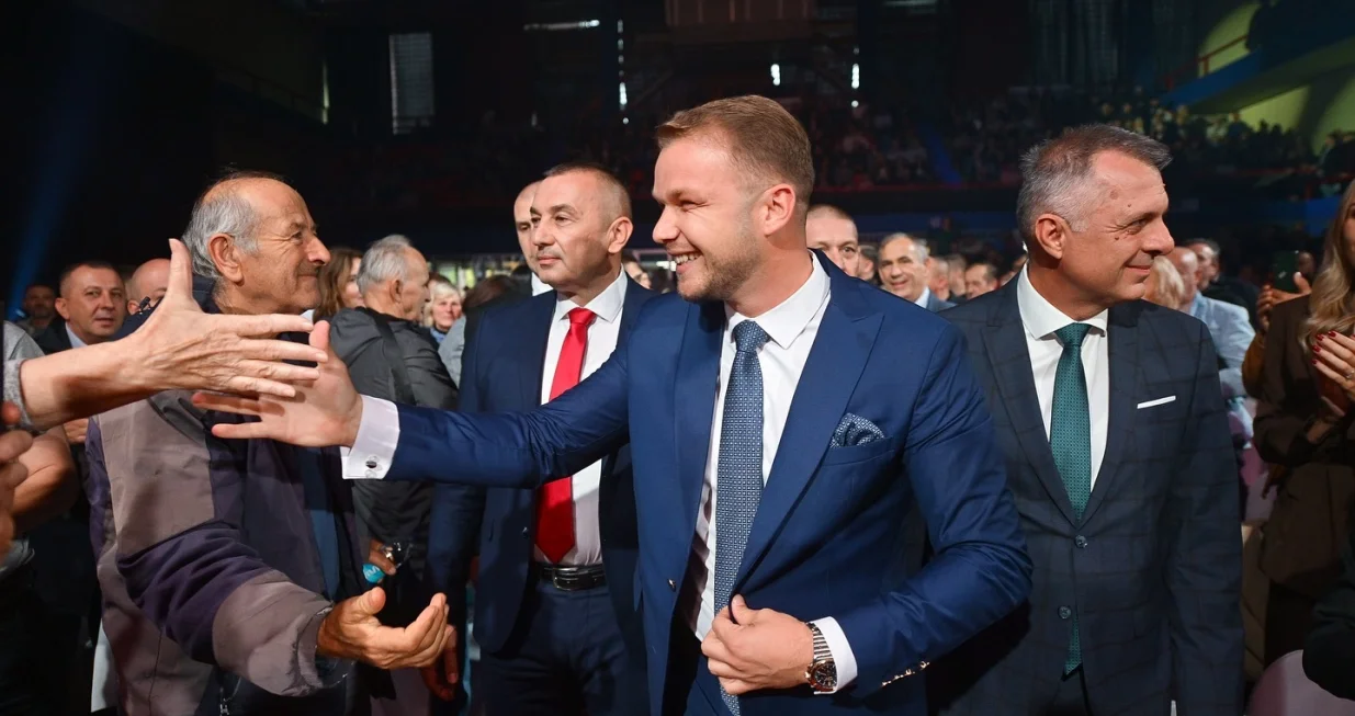 Dra&scaron;ko Stanivuković; osnivačka skup&scaron;tina Pokreta "Sigurna Srpska" u Banjaluci//