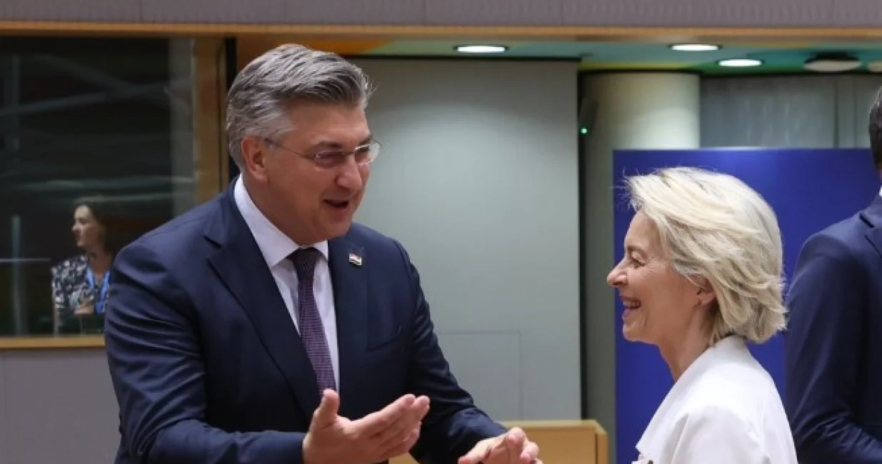 Plenković i Ursula von der Leyen/X/