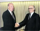 U New Yorku, sa Georgeom Shultzom, državnim sekretarom SAD-a, 1987. IZ PRIVATNOG ALBUMA/