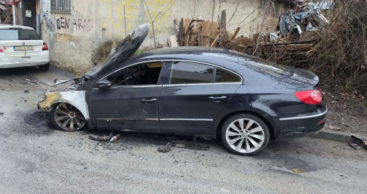Gorica, zapaljen automobil, Passat CC, paljevina/Nedim Fetahović