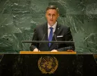 NEW YORK, SAD, 22. SEPTEMBAR: Predsjedavajući Predsjedni&scaron;tva Bosne i Hercegovine Denis Bećirović je govorio na 81. sjednici Generalne skup&scaron;tine UN-a u New Yorku. (Predsjendi&scaron;tvo BiH - Anadolu Agency)/