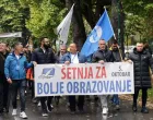 protest prosvjetara 5 oktobar 2025 - &scaron;etnja za bolje obrazovanje SSVOONKBiH-Kantonalni odbor KS/Ssvoonkbih-kantonalni Odbor Ks